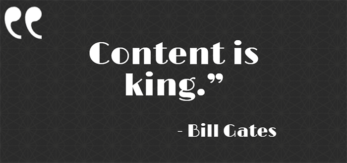 content is king